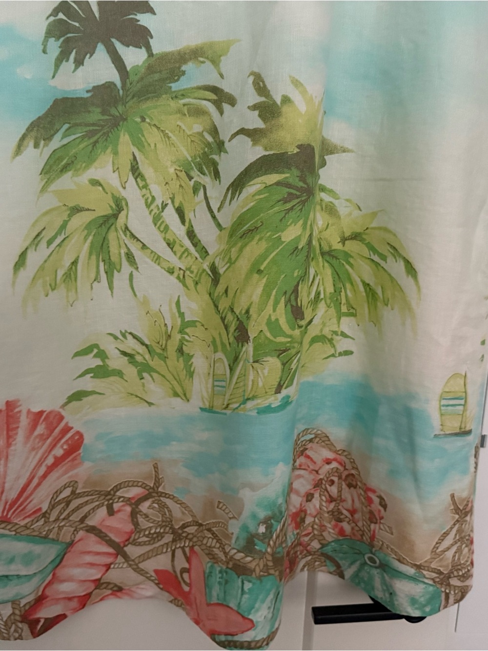 J.Jill Linen Tropical Island Print Shift Dress XL NWT - Picture 7 of 16